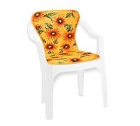 Cuscino Sedia Poltrona Morbido Girasoli Coprisedia Interno Esterno Bar Dehor mod.VIOLINO 34G GIALLO