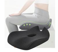 Cuscino Sedia Ufficio Cuscino Antidecubito Cuscino Sedia,Cuscino Ergonomico per Sedile Auto in Memory Foam Aumenta Altezza, Allevia Dolore Lombare e Sciatica