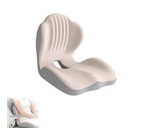 Cuscino Sedia Ufficio,Cuscino Lombare Auto,Cuscino Antidecubito Per Poltrona,Cuscinos Coccige,Cuscinos Antidecubito Per Sedia A Rotelle,Cuscino Per Sedile Auto,Cuscinos Memory Foam Per Seduta(Beige)