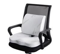 cuscino sedia ufficio Ortopedia Emorroidi Cuscino del sedile Cuscino di rimbalzo per auto Sedia da ufficio Supporto lombare Cuscino traspirante per alleviare il dolore Cuscino per Sedile(Bamboo Fiber