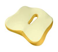 Cuscino Sedile Auto per Citroen C4 Cactus 2014-2018, Seggiolino Rialzato Cuscini Anteriore Sedile-Cuscino Comodo Antiscivolo Supporto Accessorio,F/Yellow