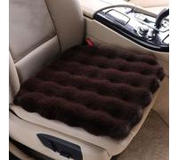 Cuscino Sedile Auto per Dacia Dokker/Duster Van/Logan/Logan MCV Fiskal Stepway/Nova 2000-2024, Peluche Cuscini Anteriori Invernale, Caldo Morbido Seggiolino Protezione, Accessori Auto,Brown