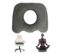 Cuscino Sedile Emorroidi,Cuscino Ortopedico Gonfiabile,Cuscino Emorroidi,Cuscino Emorroidi Gonfiabile,Adatto per sedie da ufficio, sedie a rotelle, emorroidi, dolori al coccige, lombalgia (grigio)