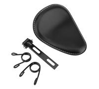 Cuscino Sella per motocicletta con molla nera + kit staffa | Sella monoposto per motocicletta con molla nera + kit staffa di montaggio a da 3 "Accessori personalizzati per Chopper per