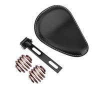 Cuscino Sella per motocicletta con molla nera + kit staffa | Sella monoposto per motocicletta con molla nera + kit staffa di montaggio a da 3 "Accessori personalizzati per Chopper per