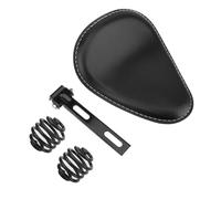 Cuscino Sella per motocicletta con molla nera + kit staffa | Sella monoposto per motocicletta con molla nera + kit staffa di montaggio a da 3 "Accessori personalizzati per Chopper per