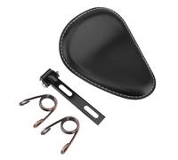 Cuscino Sella per motocicletta con molla nera + kit staffa | Sella monoposto per motocicletta con molla nera + kit staffa di montaggio a da 3 "Accessori personalizzati per Chopper per