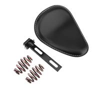 Cuscino Sella per motocicletta con molla nera + kit staffa | Sella monoposto per motocicletta con molla nera + kit staffa di montaggio a da 3 "Accessori personalizzati per Chopper per