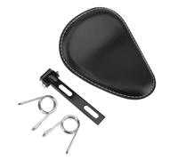 Cuscino Sella per solista per custom per Chopper per Bobber | Sella da moto in pelle nera Accessori per solista per custom per Chopper per Bobber