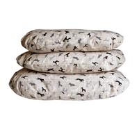 Cuscino Sfoderbaile Ovale Ombre Nasonero 111 x 78 cm - Cuscino sfoderabile ovale per cani, realizzato in ovatta resinata e fibra di poliestere, con fodera in tessuto resistente, disponibile in diverse