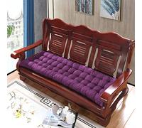 Cuscino spesso e confortevole per panca da giardino a 2 o 3 posti, 170 x 55 cm, morbido cotone, per esterni, casa, patio, altalena, peluche, colore viola