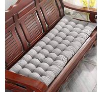 Cuscino Spesso Grigio per Panca, sedie a Sdraio da Giardino, Divano e Lettino Prendisole, Cuscino Imbottito Extra Confortevole (155x48 cm) per mobili da Esterno