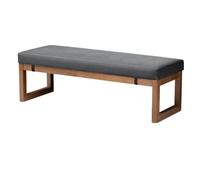 Cuscino spesso grigio per sedie da interni ed esterni, 5 cm, comodo cuscino per sedia da giardino, finestra a baia, Loun, 5130 x 350 x 50 mm, cuscino decorativo