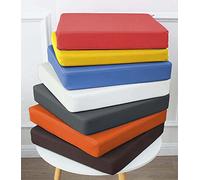 Cuscino spesso impermeabile per esterni, 80 x 40 x 5 cm, rettangolare, per panca da giardino, patio, sedia a dondolo, cuscino giallo per comfort e stile.