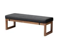 Cuscino spesso per sedia in legno, decorativo, per interni ed esterni, per giardino, finestra a baia, grigio scuro, 21 x 160 x 30 x 5 cm, design comodo ed elegante
