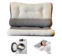 Cuscino super ergonomico, cuscino ergonomico Homezo, cuscino ortopedico per dormire, sagomatura della partizione, cuscino regolabile per il supporto del (set da due pezzi, 39,9 x 59,9 x 10,2 cm)