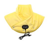 Cuscino Termico Cervicale Scialle Riscaldato Donna Usb, Cuscino Termico Elettrico per Collo e Spalle Riscaldamento Rapido con 3 Livelli di Temperatura & 3 Modalità di Massaggio (Giallo)