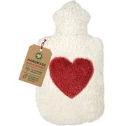 Cuscino termico Efie con applicazione a forma di cuore, da coltivazione biologica controllata, made in Germany