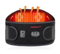 Cuscino termico extra large da 49 pollici, massaggio alla schiena per mal di schiena, batteria wireless massaggio per terapia del calore, supporto per la schiena riscaldato, cintura in vita, sollievo