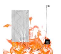 Cuscino termico per collo - Fibra di carbonio Riscaldatore sicuro Pad termico Ricarica USB | Abbigliamento impermeabile gilet pastiglie giacca riscaldatore foglio strumento pa