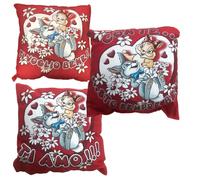 Cuscino Ti Amo Con Te Sto Sempre Bene Coniglietti Innamorati 40 cm PS 40839