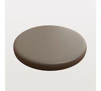 Cuscino Tondo per Sedia Memory Foam 35/40cm Cuscino Rotondo per Seduta Impermeabile Cerniera Antiscivolo cuscini Sedile Ecopelle Ufficio Cucina Giardino Spessore 4.5cm(Dark brown,35cm(4pcs))