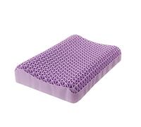 Cuscino, TPE. Tecnologia Nuovo Cuscino in Silicone in Silicone, Cuscino di Contorno ergonomico, Cuscini cervicali for Dormire (Color : Purple)