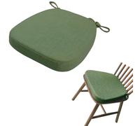 Cuscino Trapezio Lino per Sedia da Pranzo,Antiscivolo con Lacci Sfoderabile