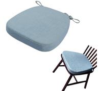 Cuscino Trapezio Lino per Sedia da Pranzo,Antiscivolo con Lacci Sfoderabile