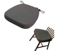 Cuscino Trapezio Lino per Sedia da Pranzo,Antiscivolo con Lacci Sfoderabile