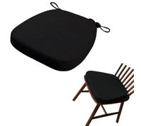 Cuscino Trapezio Lino per Sedia da Pranzo,Antiscivolo con Lacci Sfoderabile