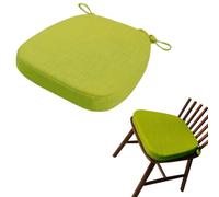 Cuscino Trapezio Lino per Sedia da Pranzo,Antiscivolo con Lacci Sfoderabile