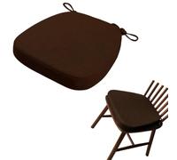 Cuscino Trapezio Lino per Sedia da Pranzo,Antiscivolo con Lacci Sfoderabile