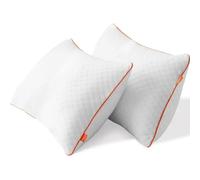 Cuscino traspirante antiallergico per hotel, confezione da 2 cuscini medio-firmi con fibra morbida 3D + supporto in fibra 7D, cuscini morbidi di facile manutenzione (42x70 cm) (50x75 cm)