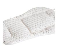 Cuscino traspirante, cuscino ammortizzante, design ventilato a 5 fori per un comfort tutto l'anno, cuscino per passeggino, retro in rete antiscivolo, tessuto facile da pulire