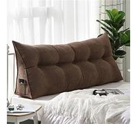 Cuscino triangolare a cuneo, grande cuscino da comodino con fodera rimovibile, 100 x 50 x 20 cm, morbido cuscino per schienale e lettura, per divano letto, cuscino di supporto lombare