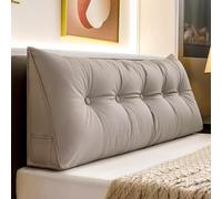 Cuscino triangolare a cuneo, morbido e confortevole, cuscino per schienale da lettura, per finestra a golfo, divano, camera da letto, 100 x 50 x 20 cm, supporto perfetto per il relax