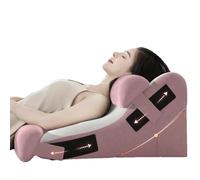 Cuscino Triangolare in Memory Foam, Cuscino per Lo Schienale del Letto, Regolazione Libera dell'inclinazione, pulibile in Modo Indipendente, Adatto per la casa.(Pink,60 * 47 * 30CM)