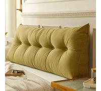 Cuscino triangolare per lo schienale del letto, supporto lungo, riduce lo stress sulla schiena e sulle spalle, ideale per leggere a letto, comodo cuscino da comodino