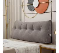 Cuscino triangolare per testiera, 80 x 50 x 20 cm, morbido, grande e confortevole, cuscino da lettura per letti e divani, cuscino di supporto lombare per la schiena, cuscino a cuneo per camera da