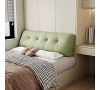 Cuscino triangolare per testiera letto king size, cuscino per schienale da lettura, cuscino a cuneo da comodino, 200 x 50 x 20 cm, colore: verde pasta di fagioli, comodo supporto per il relax