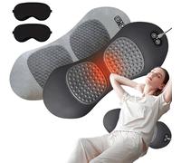 Cuscino Triple Fusion, massaggiatore per schiena a tripla fusione con sollevamento dell'airbag, vibrazione e calore, contorno ergonomico, per massaggio schiena e collo e spalle