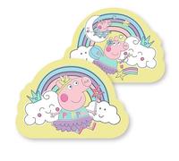 Cuscino ufficiale a forma di Peppa Pig, super morbido, reversibile, a due lati, con un divertente design di Peppa Pig, perfetto per la camera da letto o sul divano.