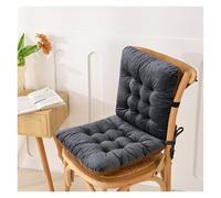 Cuscino Ufficio Doppia Faccia Con Schienale Alto Cinghie Antiscivolo Supporto Ergonomico For Tutte Le Stagioni For Ufficio Casa Dormitorio Sala Da Pranzo Sedie A Dondolo Adulti E Studenti(Dark gray)