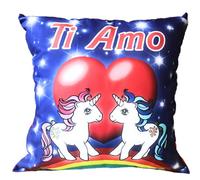 Cuscino Unicorno Ti Amo Regalo x San Valentino 35X35 Cm PS 26423