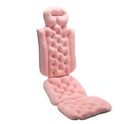 Cuscino Vasca Da Bagno Cuscino for vasca da bagno for tutto il corpo, cuscino spesso for vasca con perle di schiuma e accessori di aspirazione sicuri, 127 x 38 cm(Pink)