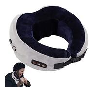 Cuscino vibrante per il collo - Massaggiatore cervicale a profonda per impastare la colonna vertebrale cervicale | Supporto per collo portatile con 3 modalità di massaggio per viaggi in aereo a