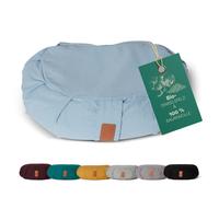 Cuscino Yoga Mezzaluna Cuscino con Pelliccia di Farro Bio Imbottitura Yoga Se...