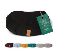 Cuscino Yoga Mezzaluna Cuscino con Pelliccia di Farro Bio Imbottitura Yoga Se...