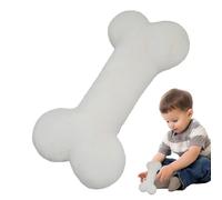 CusçinoLungo In Peluche PP E Velluto - Mini Osso Da 35 Cm, Cusçino A Forma Di Osso | Cusçino Decorativo, Morbido Ćuscino Lungo Per Divano, Camera Da, Peluche